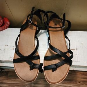 Style & Co. Black and Tan Sandals with Chic Design